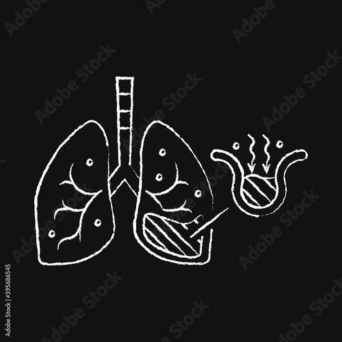 Pneumonia fills the lung's alveoli with fluid