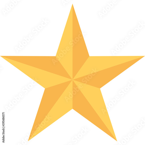  Beautiful decorative star icon in flat vector design. 