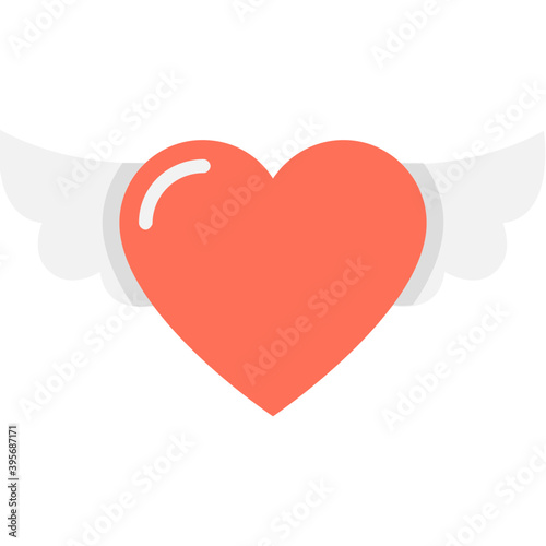  Pure love, love angel flat icon 