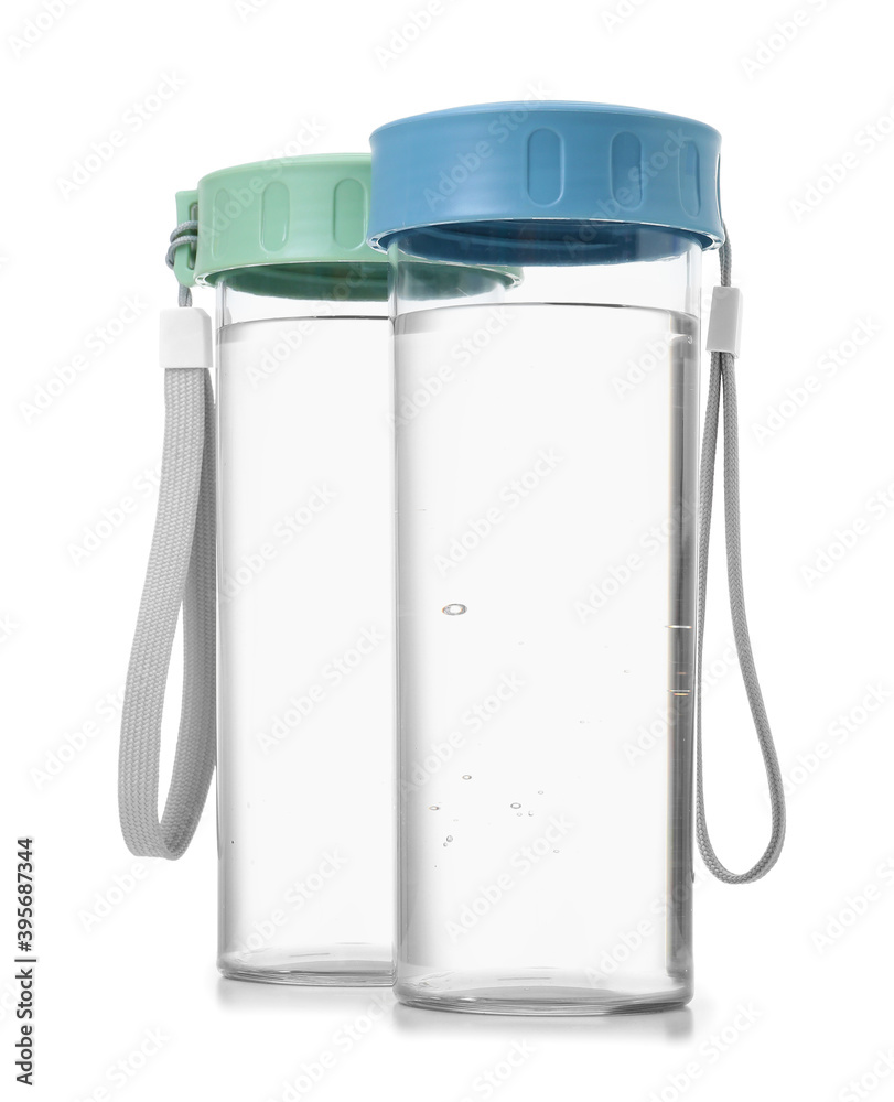 Bottles of clean water on white background Bottles of clean water on white background
