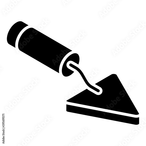 
A construction tool icon, vector design of trowel 

