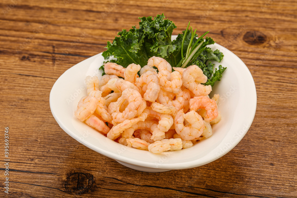 Small unshelled shrimps in the bowl Small unshelled shrimps in the bowl