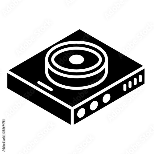 
An icon design of cd drive, storage device vector 
