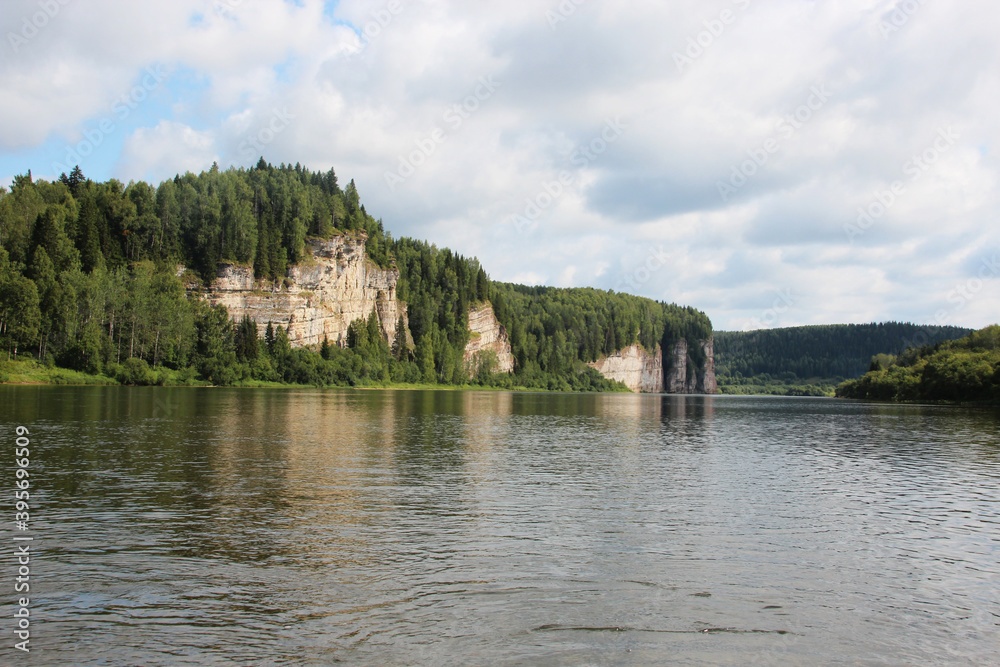 Vishera river in the Perm region