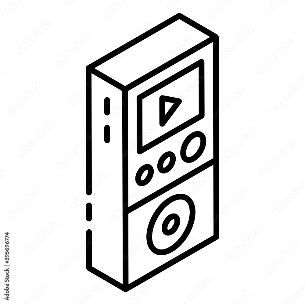 Glyph isometric icon of audio speaker, woofer vector
Glyph isometric icon of audio speaker, woofer vector