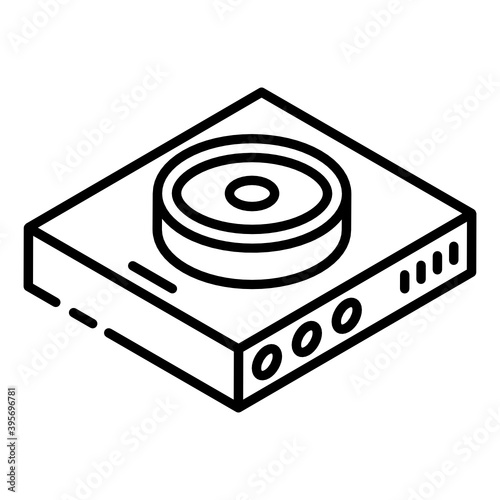 
An icon design of cd drive, storage device vector 
