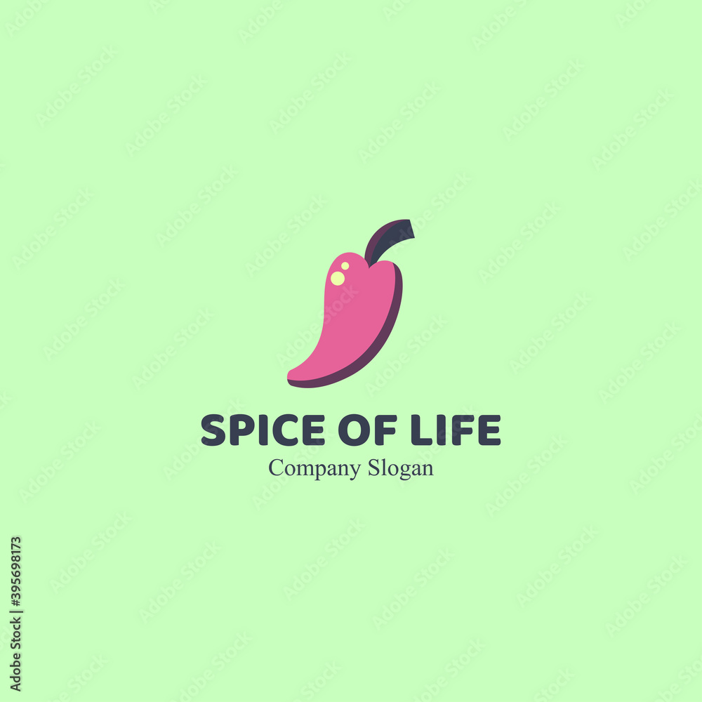 Spice of Life Chili Concept Logo Vector Design Spice of Life Chili Concept Logo Vector Design
