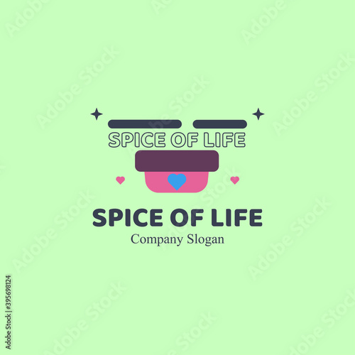 Spice of Life Aesthetic Concept Vector Logo Design