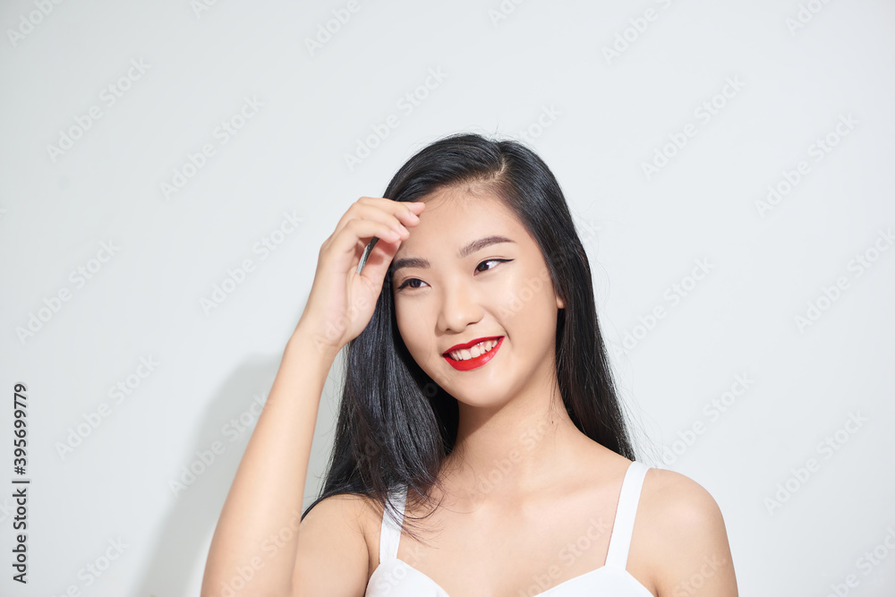 Portrait of a smiling happy young woman Portrait of a smiling happy young woman