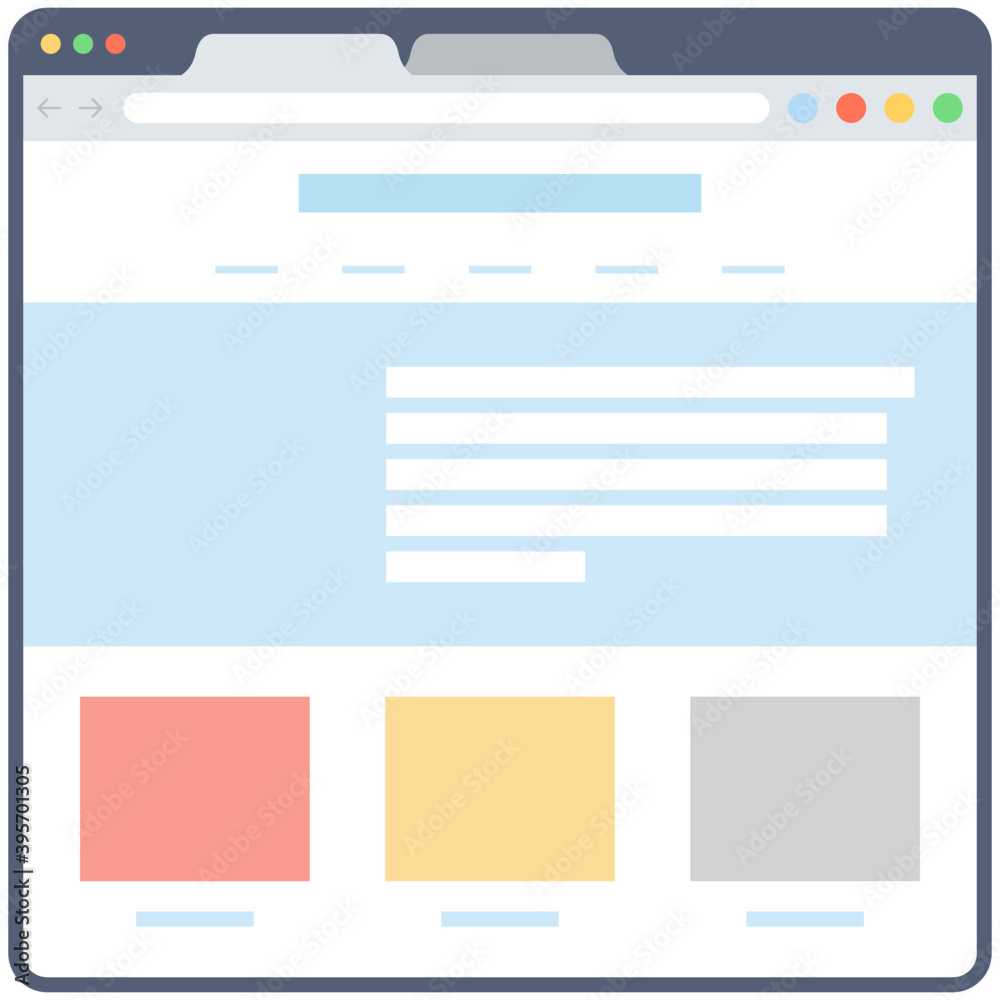 Web Layout Vector Web Layout Vector