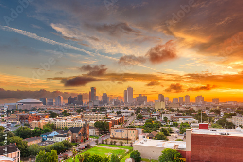 Obraz na plátně New Orleans, Louisiana, USA CBD Skyline
