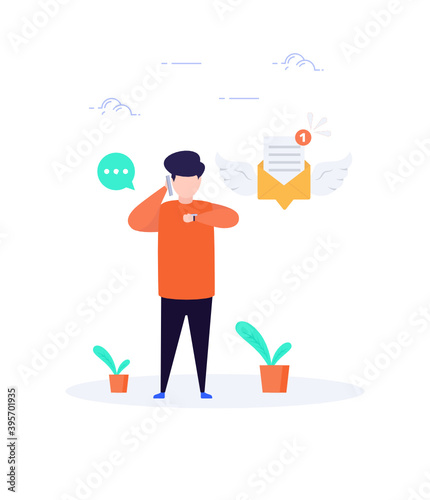 Get Notification Illustration 