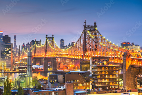 New York City with Queensboro Bridge
