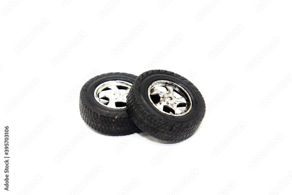 A picture of car tires with selective focus A picture of car tires with selective focus