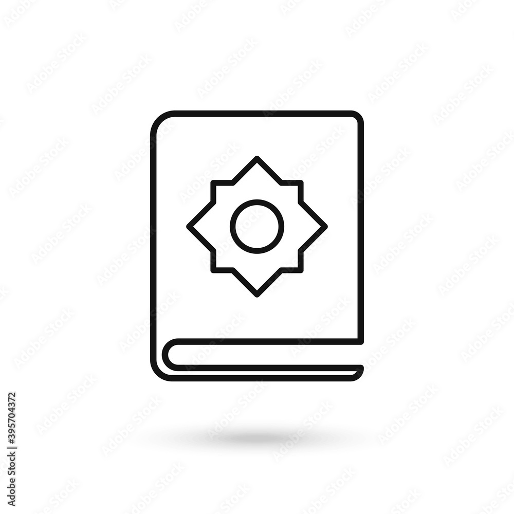 Holy Quran book icon, islam and religion, vector graphics. Flat design Holy Quran book icon, islam and religion, vector graphics. Flat design