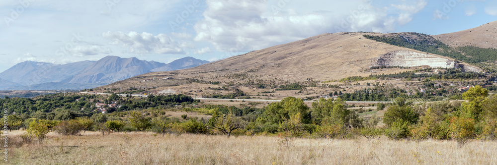 barren slopes of Selva range, near Cesoli, Abruzzo, Italy