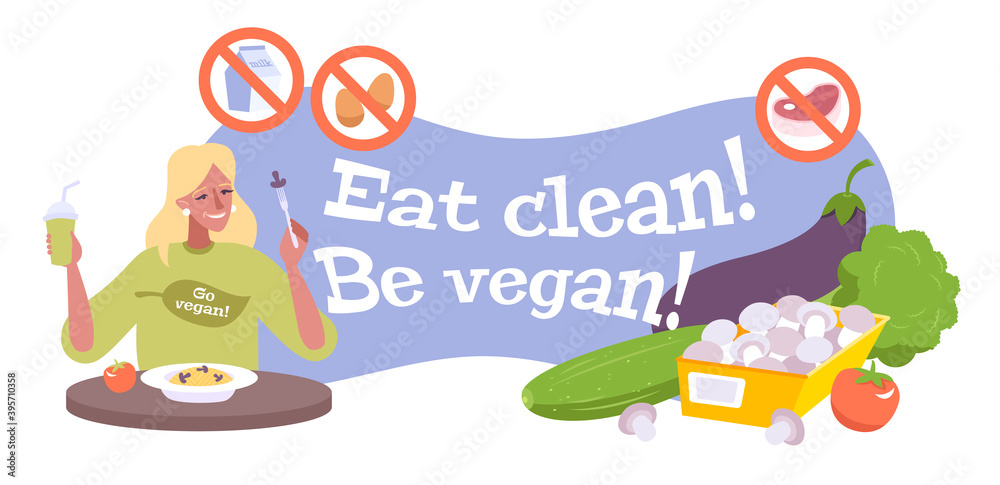 Eat Clean Vegan Composition