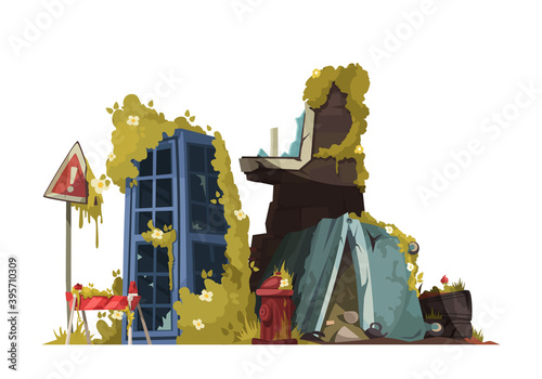 Post Apocalypse Vector Illustration
