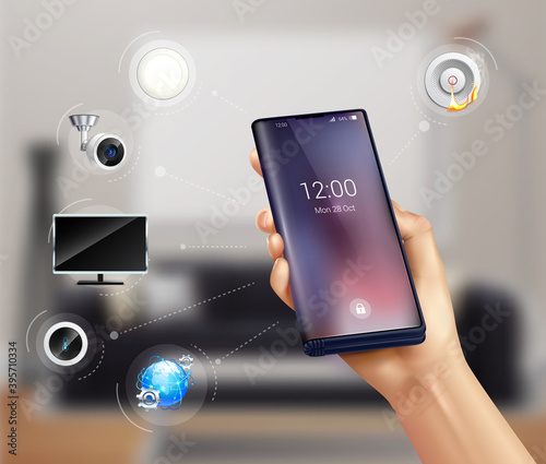 Smart Home Realistic Composition