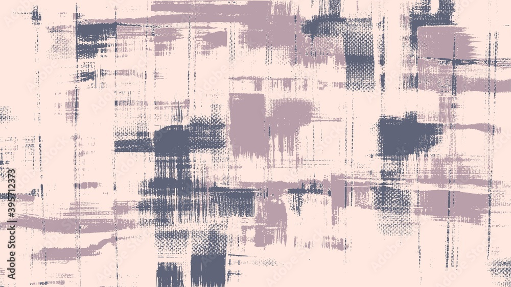 Purple and peach colors art background painting. Cross hatching monochrome grungy background