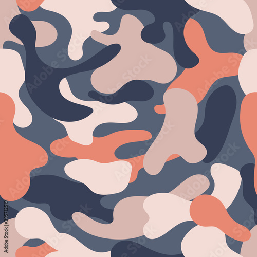 Camouflage background. Abstract camouflage. Colorful camouflage pattern background. Vector illustration. 