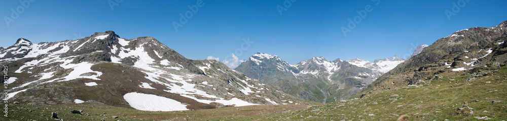High Mountain Panoramic View, Italian Alps