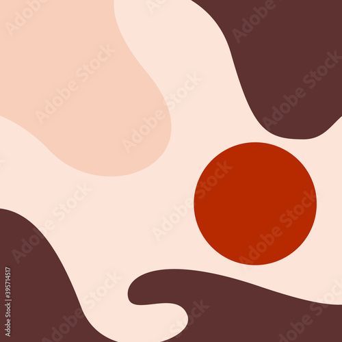 Wallpaper Mural Abstract aesthetic backgrounds landscapes. Earth tones, pastel colors. Boho wall decor. Mid century modern minimalist. Torontodigital.ca