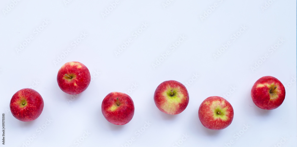 Fresh apples on white background. Fresh apples on white background.