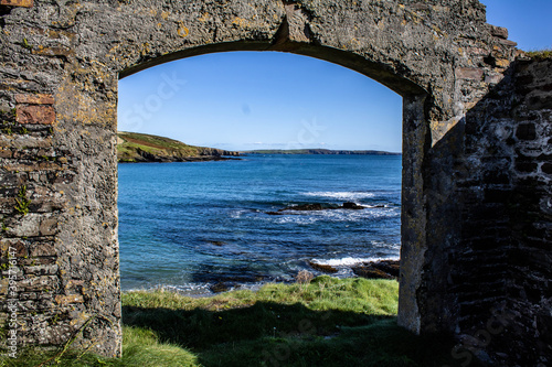 Old Stone cottage over looking the Irish Sea, West Cork Ireland.