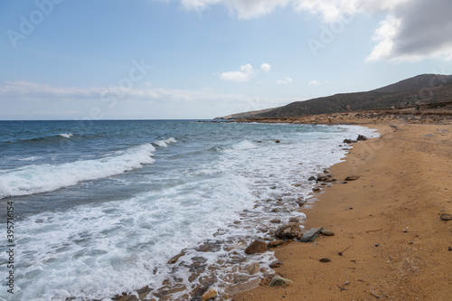 View of the Psathi Beach, Ios, Greece. photo