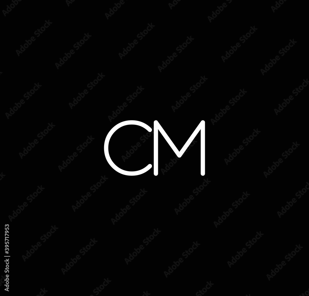 Letter CM alphabet logo design vector. The initials of the letter C and M logo design in a minimal style are suitable for an abbreviated name logo. Letter CM alphabet logo design vector. The initials of the letter C and M logo design in a minimal style are suitable for an abbreviated name logo.