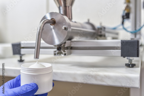 natural cosmetics factory assembly line