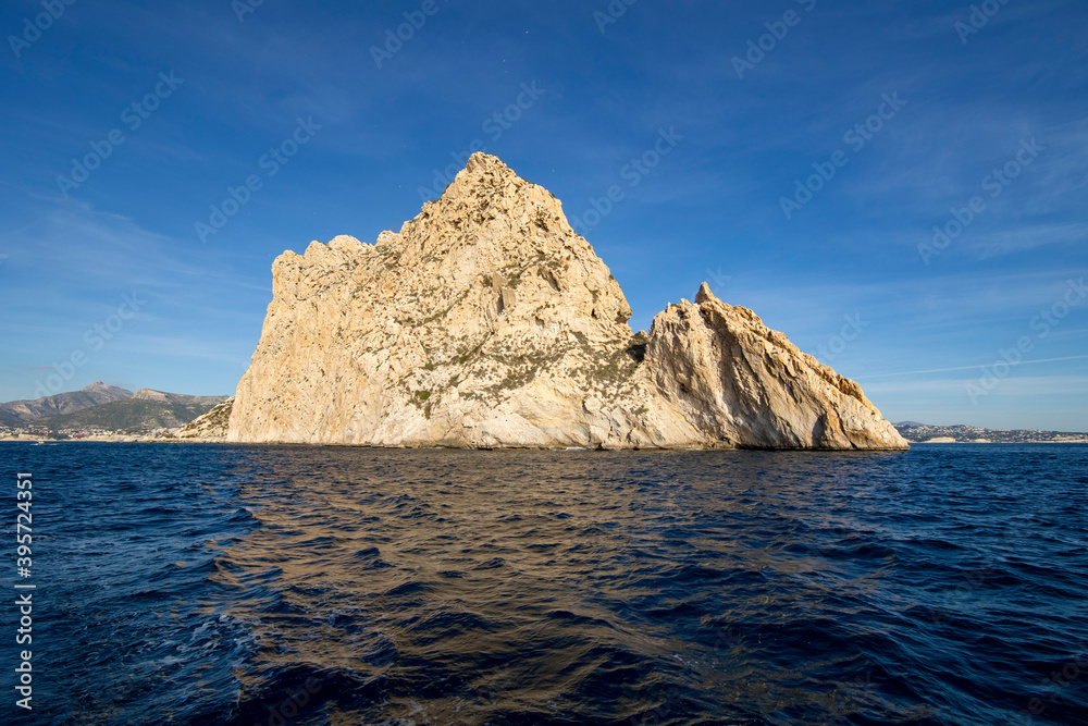 mountain in Calpe Spain the view from the water