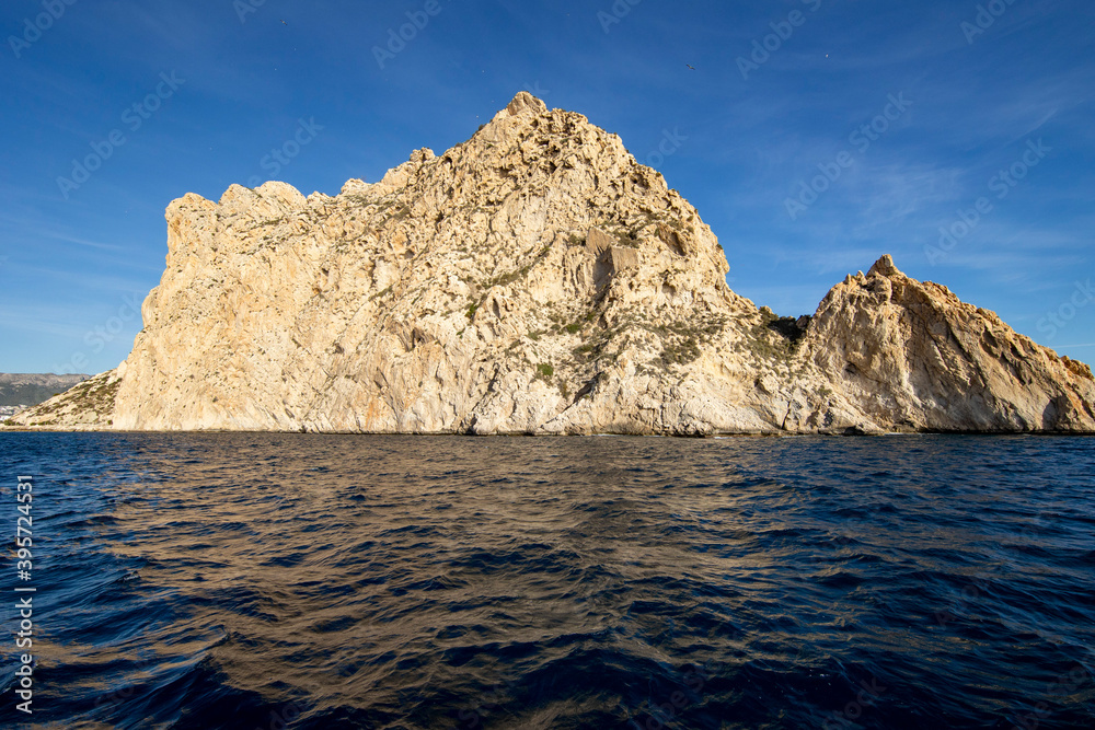 mountain in Calpe Spain the view from the water mountain in Calpe Spain the view from the water