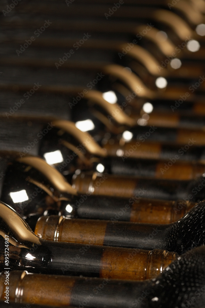 Wine Bottles In The Cellar