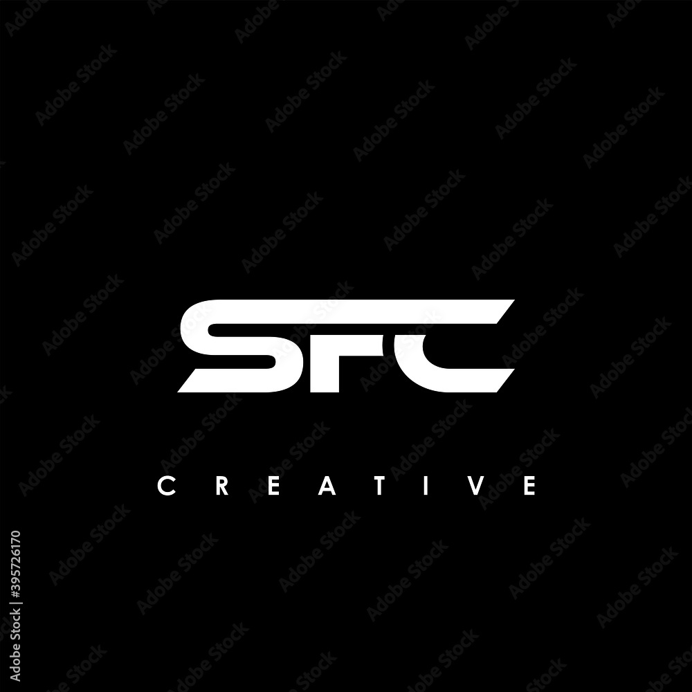 SFC Letter Initial Logo Design Template Vector Illustration