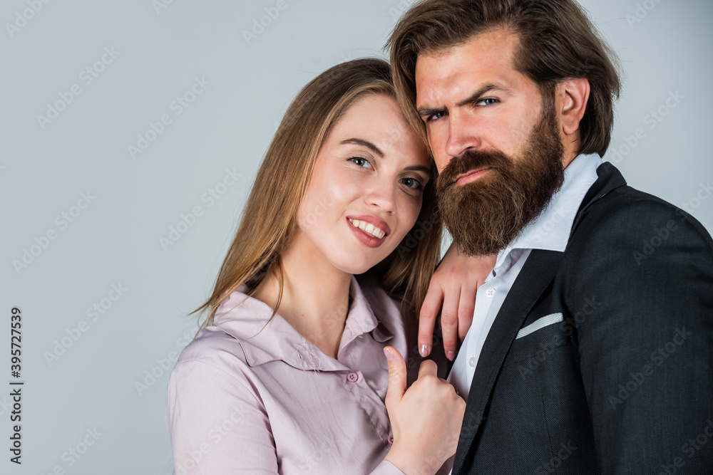 Love time. mature man with girlfriend. romantic relationship and dating. copy space. couple in love. sexy formal couple. bearded man and woman embrace. fashion and beauty. valentines day for them Love time. mature man with girlfriend. romantic relationship and dating. copy space. couple in love. sexy formal couple. bearded man and woman embrace. fashion and beauty. valentines day for them