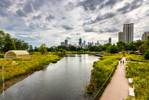 Lincoln Park view in Chicago City  © nejdetduzen