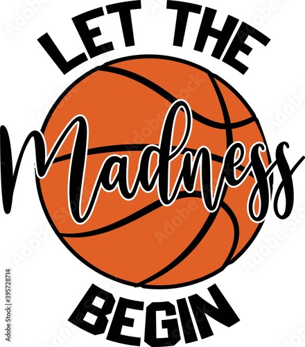Let the madness begin on the white background. Vector illustration