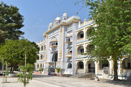 Entrance Gate-4, Takhat Sachkhand Shri Hazur Abchalnagar Sahib, main Gurudwara of Nanded and one of the five high seats of authority of the Sikhs. Maharashtra, India photo