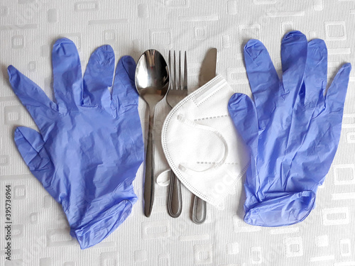 Virus Covid 19 pandemic restaurant business crisis masks restriction all public events prohibited
