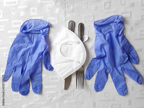 Virus Covid 19 pandemic restaurant business crisis masks restriction all public events prohibited