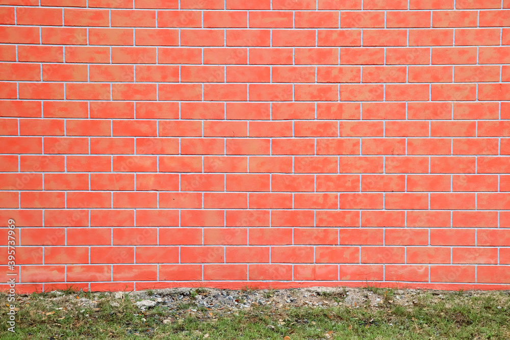 Red brick wall for background Red brick wall for background