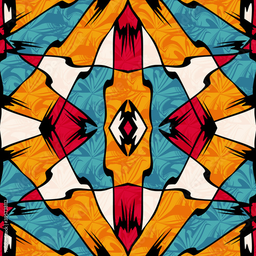 beautiful geometric background pattern graffiti qualitative illustration for your design