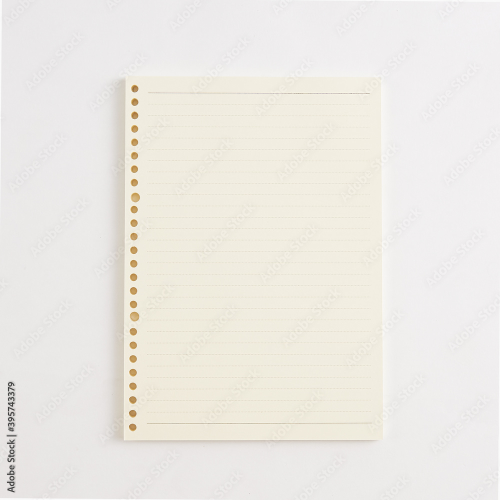 blank notebook on light background and free space blank notebook on light background and free space
