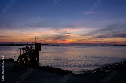 SUNSET AT SEA COAST - Evening on the seashore in Swinoujscie 