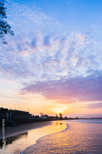 sunset over the sea