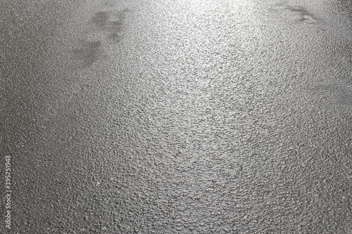 abstract background of wet asphalt texture