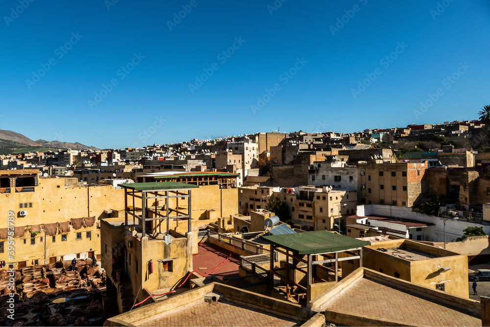 Panoramic view over Fes, Morocco
