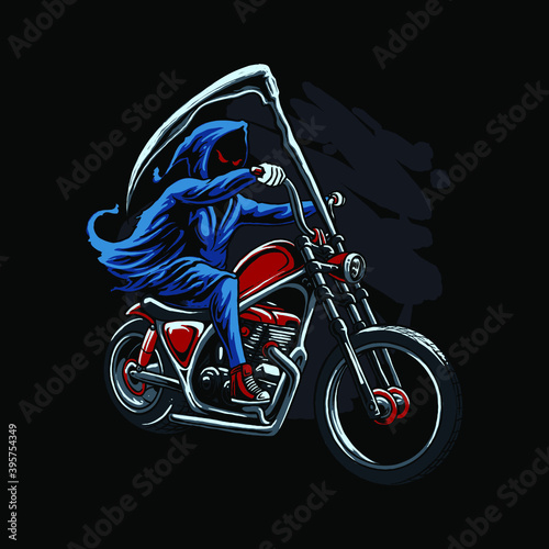 grim reaper riding chopper
